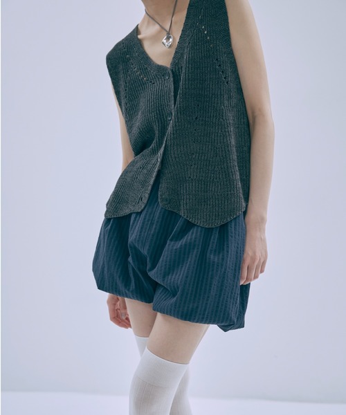 EN NEUME（エンノイム）の「Vintage Stripe Balloon Pants（その他パンツ・レディース・ブラウン/ピンク/ネイビー・FREE）」の19枚目の写真