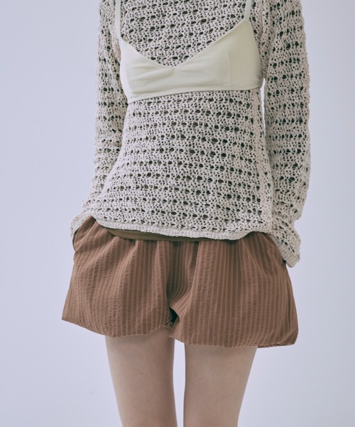 EN NEUME（エンノイム）の「Vintage Stripe Balloon Pants（その他パンツ・レディース・ブラウン/ピンク/ネイビー・FREE）」の12枚目の写真