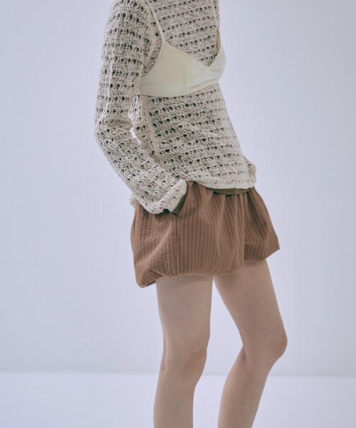 EN NEUME（エンノイム）の「Vintage Stripe Balloon Pants（その他パンツ・レディース・ブラウン/ピンク/ネイビー・FREE）」の13枚目の写真