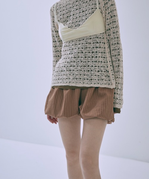EN NEUME（エンノイム）の「Vintage Stripe Balloon Pants（その他パンツ・レディース・ブラウン/ピンク/ネイビー・FREE）」の14枚目の写真