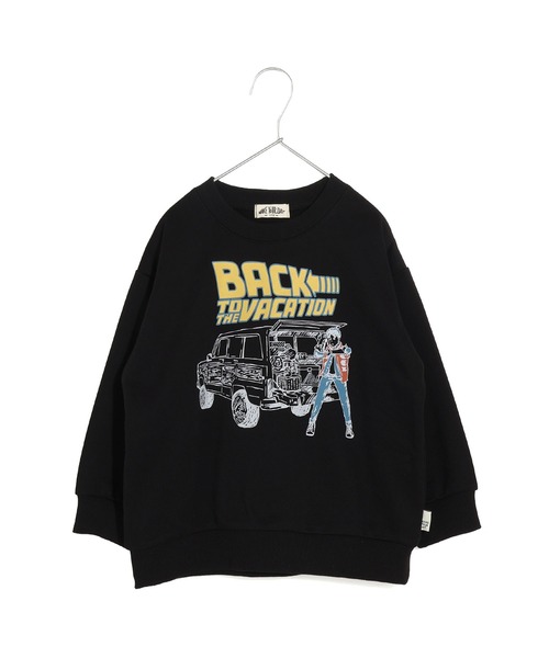 MAKE YOUR DAY（メイクユアデイ）の「パロディファミリー裏毛トレーナー■80～140cm（スウェット・キッズ・ブラック/オフホワイト・140/130/80/120/110/90/100）」の4枚目の写真