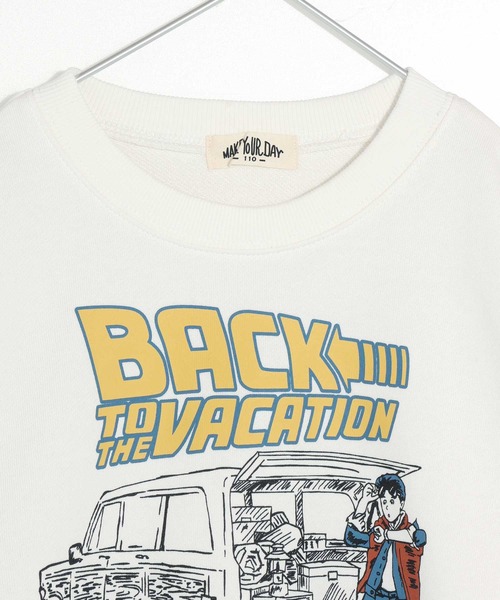 MAKE YOUR DAY（メイクユアデイ）の「パロディファミリー裏毛トレーナー■80～140cm（スウェット・キッズ・ブラック/オフホワイト・140/130/80/120/110/90/100）」の12枚目の写真