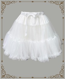 MAISON SELECT（メゾンセレクト）の「6A4 リボン パニエ 45㎝ ボリューム チュールスカート チュチュ 推し活 ロリータ バレエコア（スカート）」