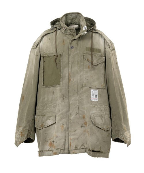 Maison MIHARA YASUHIRO(メゾンミハラヤスヒロ)の「Distressed Field Jacket(その他アウター・メンズ・カーキ・46)」の1枚目の写真