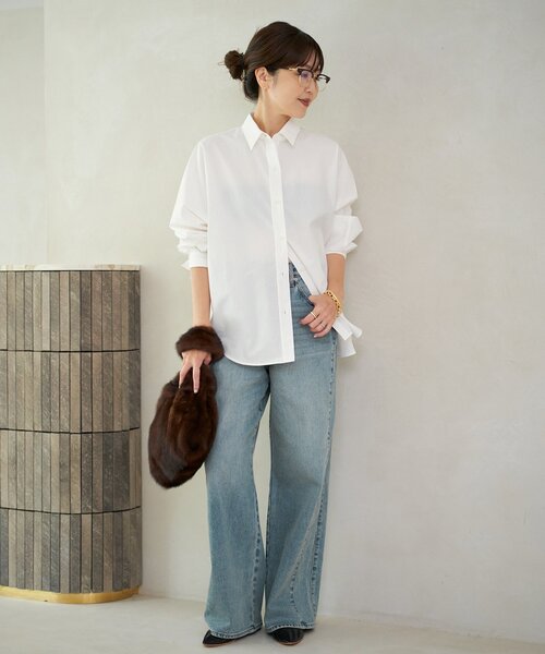 plage(プラージュ)の「pannel デニム(デニムパンツ・レディース・ブルー/グレー・38/36/34)」の20枚目の写真