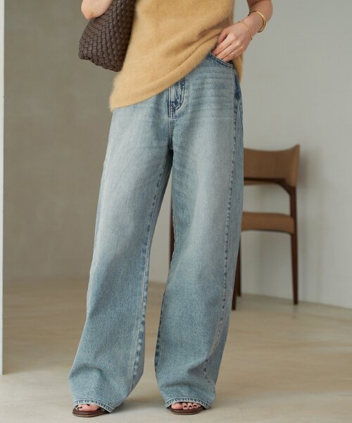 plage(プラージュ)の「pannel デニム(デニムパンツ・レディース・ブルー/グレー・38/36/34)」の4枚目の写真