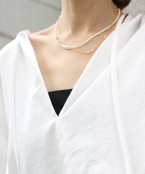 Scrap Book（スクラップブック）の「【Scrap Book】袖レースブラウス（シャツ/ブラウス・レディース・ホワイト/ベージュ/ブラック・FREE）」の7枚目の写真