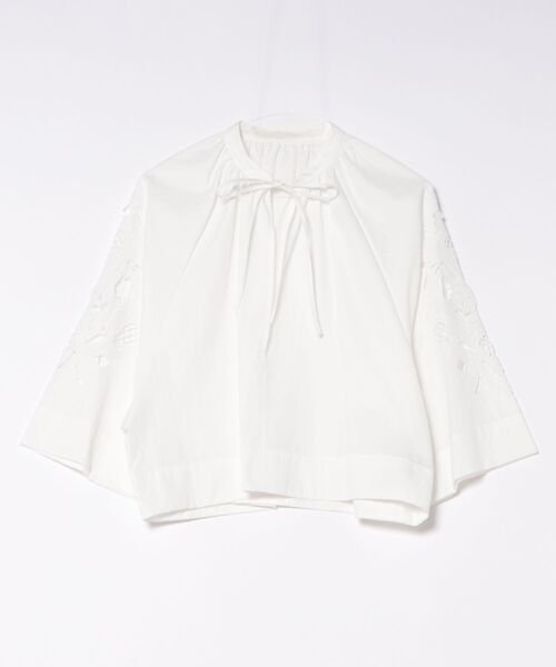 Scrap Book（スクラップブック）の「【Scrap Book】袖レースブラウス（シャツ/ブラウス・レディース・ホワイト/ベージュ/ブラック・FREE）」の8枚目の写真