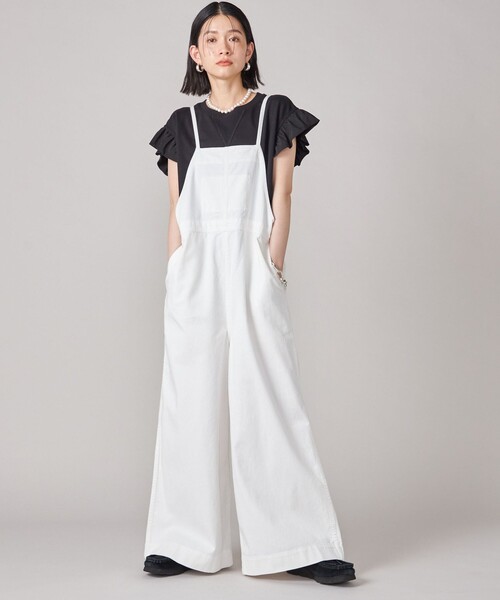 セール】SHIPS NINE CASE:〈手洗い可能〉ミニ 裏毛 フリル カットソー