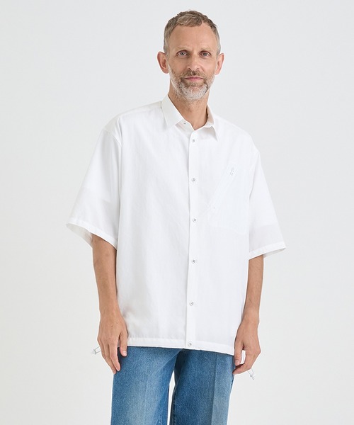 WHITE MOUNTAINEERING(ホワイトマウンテニアリング)の「【White Mountaineering / ホワイトマウンテニアリング】別注DRAW CORD S/S POCKET SHIRTS(シャツ/ブラウス・メンズ・ホワイト/ブラック/ダークグレー/ネイビー・1/2/3)」の21枚目の写真