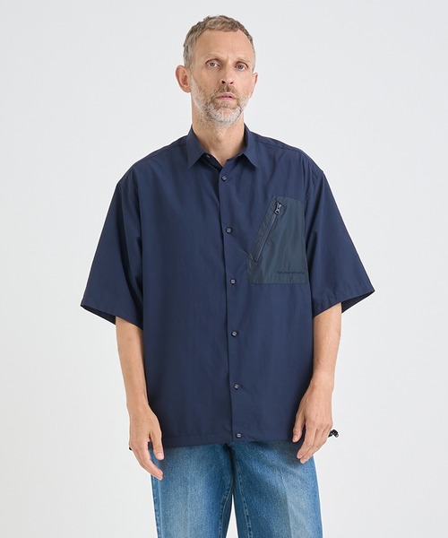WHITE MOUNTAINEERING(ホワイトマウンテニアリング)の「【White Mountaineering / ホワイトマウンテニアリング】別注DRAW CORD S/S POCKET SHIRTS(シャツ/ブラウス・メンズ・ホワイト/ブラック/ダークグレー/ネイビー・1/2/3)」の10枚目の写真