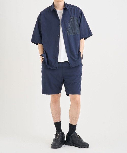 WHITE MOUNTAINEERING(ホワイトマウンテニアリング)の「【White Mountaineering / ホワイトマウンテニアリング】別注DRAW CORD S/S POCKET SHIRTS(シャツ/ブラウス・メンズ・ホワイト/ブラック/ダークグレー/ネイビー・1/2/3)」の13枚目の写真