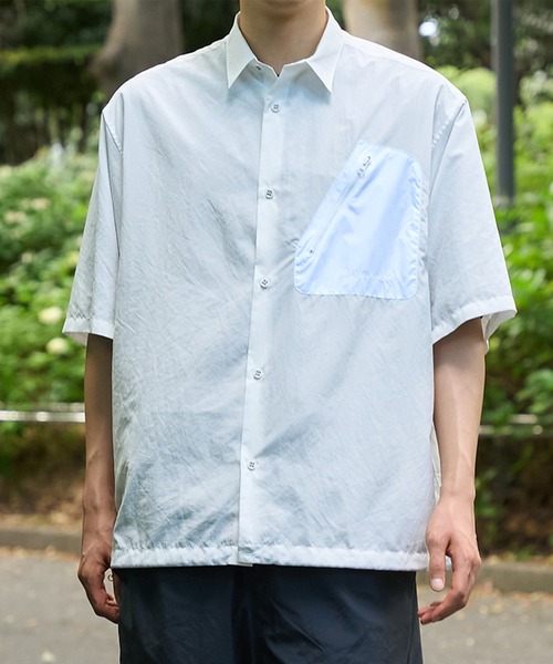 WHITE MOUNTAINEERING(ホワイトマウンテニアリング)の「【White Mountaineering / ホワイトマウンテニアリング】別注DRAW CORD S/S POCKET SHIRTS(シャツ/ブラウス・メンズ・ブラック/ネイビー/ダークグレー/ホワイト・1/3/2)」の22枚目の写真