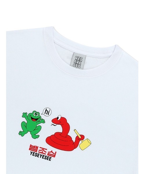 YESEYESEE(イエスアイシー)の「Beware of Snakes Tee(Tシャツ/カットソー・メンズ・コバルトブルー/グレー/ホワイト・S/M/L/XL)」の7枚目の写真