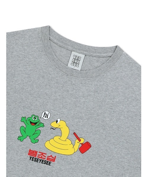 YESEYESEE(イエスアイシー)の「Beware of Snakes Tee(Tシャツ/カットソー・メンズ・コバルトブルー/グレー/ホワイト・S/M/L/XL)」の16枚目の写真