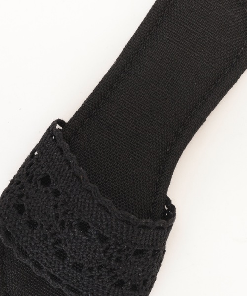 Lace Ladies(レースレディース)の「レース カットワーク ラウンドトゥ フラット サンダル(サンダル・レディース・ブラック/ベージュ・22.5cm/23cm/23.5cm/24cm/24.5cm/25cm)」の21枚目の写真