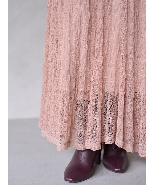 フロントギャザーレースドレス（ドレス）｜SNIDEL（スナイデル）の