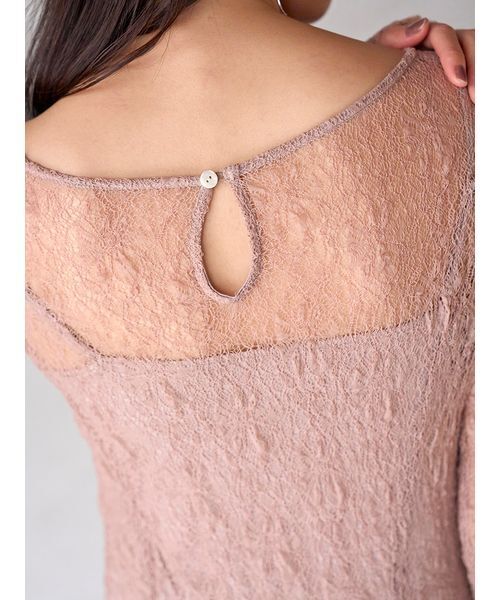 フロントギャザーレースドレス（ドレス）｜SNIDEL（スナイデル）の