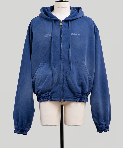 SHINYAKOZUKA（シンヤコヅカ）の「WASHED ORDINARY OLD STYLE ZIP HOODIE（パーカー・メンズ・ダークパープル/インディゴブルー/オートミール/ブラック系その他・SMALL/MEDIUM/LARGE）」の4枚目の写真