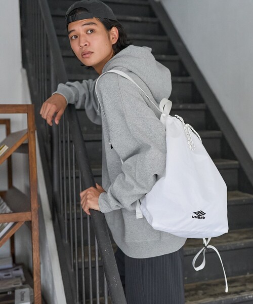 UMBRO(アンブロ)の「UMBRO/アンブロ SP Packable Bag/別注 パッカブル バッグ/リップストップ(バックパック/リュック・メンズ・グレー/その他9/ブラック/ホワイト/ベージュ・ONE SIZE)」の19枚目の写真