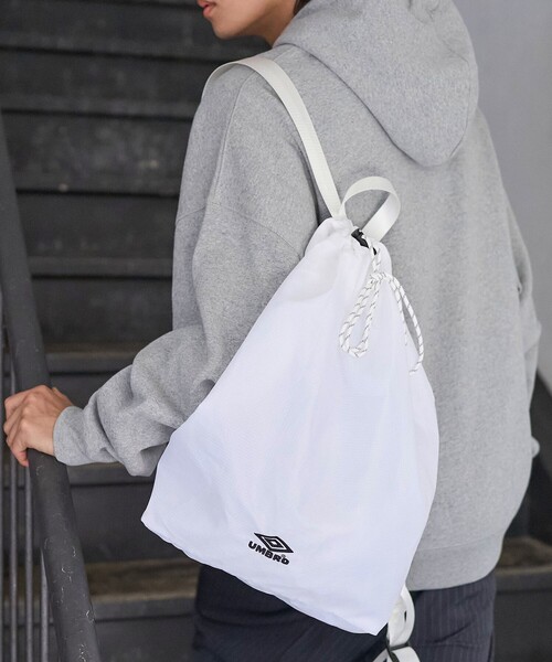 UMBRO(アンブロ)の「UMBRO/アンブロ SP Packable Bag/別注 パッカブル バッグ/リップストップ(バックパック/リュック・メンズ・グレー/その他9/ブラック/ホワイト/ベージュ・ONE SIZE)」の20枚目の写真