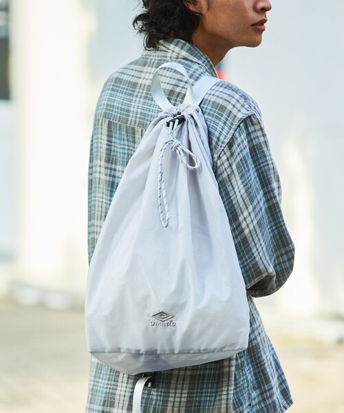 UMBRO(アンブロ)の「UMBRO/アンブロ SP Packable Bag/別注 パッカブル バッグ/リップストップ(バックパック/リュック・メンズ・グレー/その他9/ブラック/ホワイト/ベージュ・ONE SIZE)」の22枚目の写真