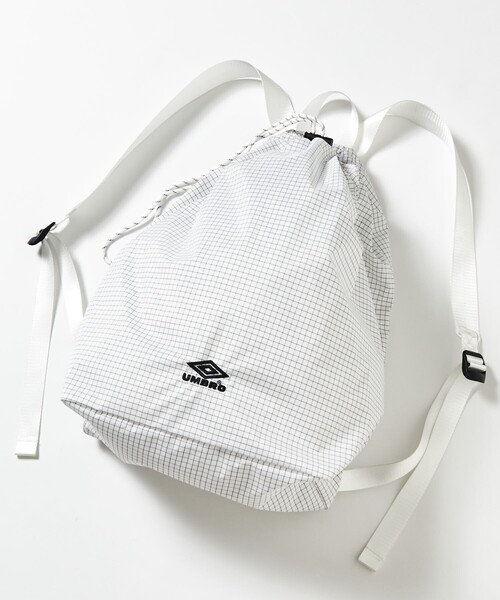 UMBRO(アンブロ)の「UMBRO/アンブロ SP Packable Bag/別注 パッカブル バッグ/リップストップ(バックパック/リュック・メンズ・グレー/その他9/ブラック/ホワイト/ベージュ・ONE SIZE)」の11枚目の写真