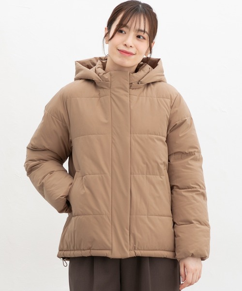 Honeys(ハニーズ)の「【非フッ素撥水加工】ファイバーダウンブルゾン(ブルゾン・レディース・ベージュ/オリーブ/ブラック/アイボリー/キャメル/ネイビー/チャコール・L/M/S/LL)」の11枚目の写真