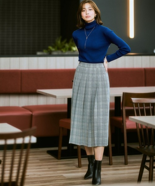 セール】ウール調プリーツスカート（しわになりにくい・洗濯機OK