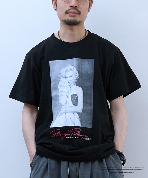 DISCOVERED(ディスカバード)の「DISCOVERED MARILYN MONROE TEE (SELFPORTRAIT)(Tシャツ/カットソー・メンズ・ホワイト/ブラック・1/2/3/4)」の4枚目の写真
