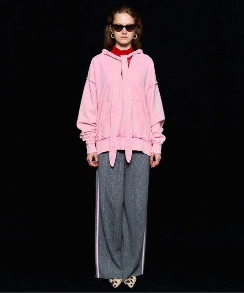 パーカー 「25AW PRE-ORDER」Slit Ribbon Hoodie/スリットリボンフーディ「MAISON SPECIAL/メゾンスペシャル 25AW PRE-ORDER】Slit Ribbon Hoodie/スリットリボンフーディ