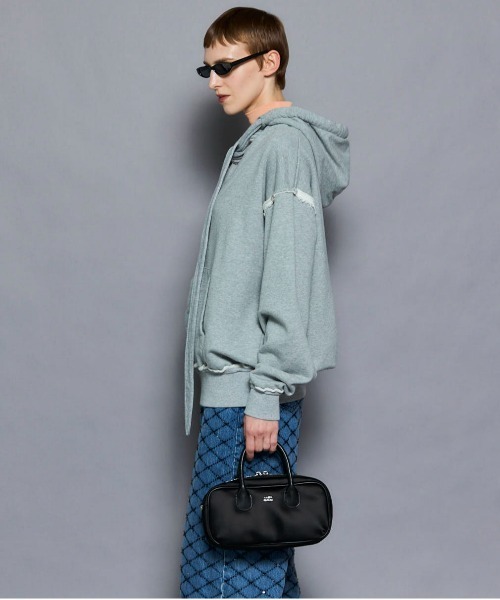 MAISON SPECIAL(メゾンスペシャル)の「Slit Ribbon Hoodie/スリットリボンフーディ(パーカー・レディース・ブラック/ピンク/グレー/ホワイト・FREE)」の10枚目の写真