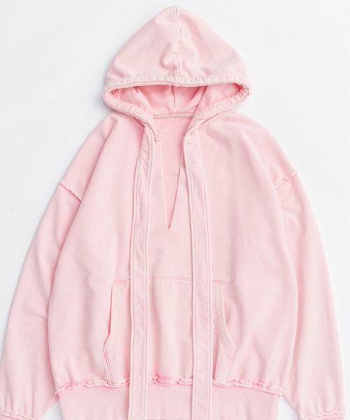 MAISON SPECIAL(メゾンスペシャル)の「Slit Ribbon Hoodie/スリットリボンフーディ(パーカー・レディース・ブラック/ピンク/グレー/ホワイト・FREE)」の16枚目の写真