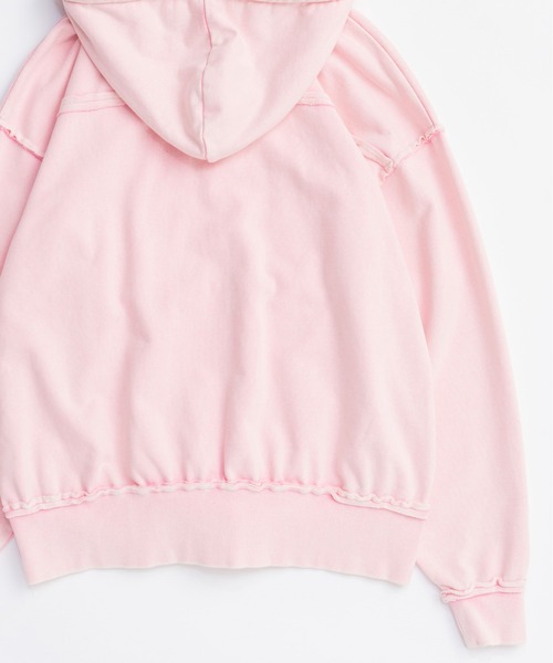 MAISON SPECIAL(メゾンスペシャル)の「Slit Ribbon Hoodie/スリットリボンフーディ(パーカー・レディース・ブラック/ピンク/グレー/ホワイト・FREE)」の21枚目の写真