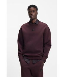 HUGO（ヒューゴ）の「コットンブレンド スウェットシャツ スタックロゴパッチ（スウェット）」