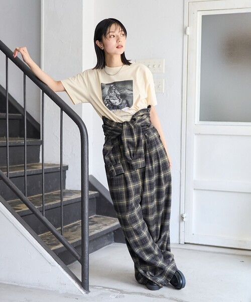 セール】チェック ジャンプスーツ/オールインワン（つなぎ