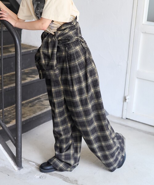 FREAK'S STORE（フリークスストア）の「チェック ジャンプスーツ/オールインワン（つなぎ/オールインワン・レディース・その他/ブラウン・ﾌﾘ-）」の7枚目の写真