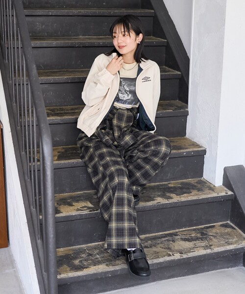 セール】チェック ジャンプスーツ/オールインワン（つなぎ