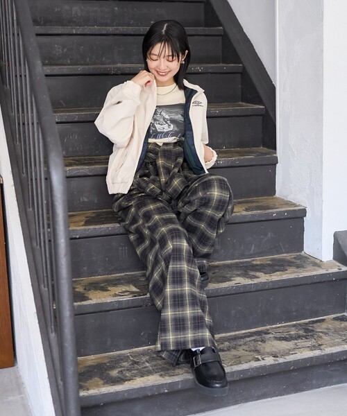 セール】チェック ジャンプスーツ/オールインワン（つなぎ