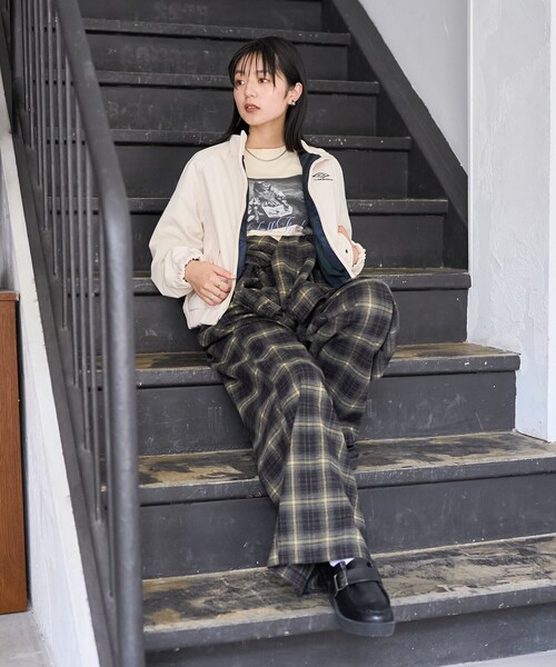 セール】チェック ジャンプスーツ/オールインワン（つなぎ