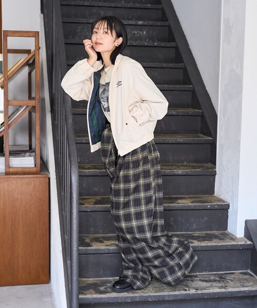 tak　　bs ジャンプスーツ チェック ジャンプスーツ/オールインワン（つなぎ