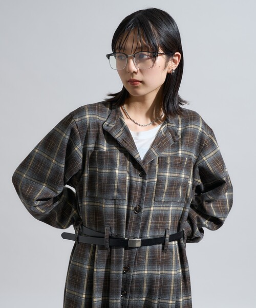 チェック ジャンプスーツ/オールインワン（つなぎ