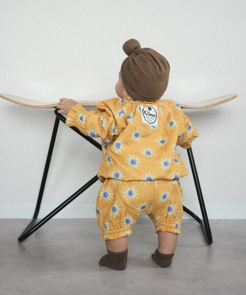 CIAOPANIC TYPY（チャオパニックティピー）の「【BABY】【Qinn】ダブルガーゼブルマ（その他パンツ・キッズ・アイボリー/ブラウン/オレンジ・80）」の16枚目の写真