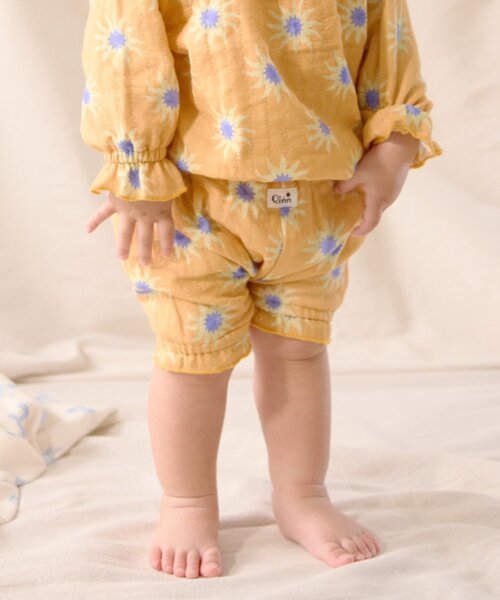 CIAOPANIC TYPY（チャオパニックティピー）の「【BABY】【Qinn】ダブルガーゼブルマ（その他パンツ・キッズ・アイボリー/ブラウン/オレンジ・80）」の15枚目の写真