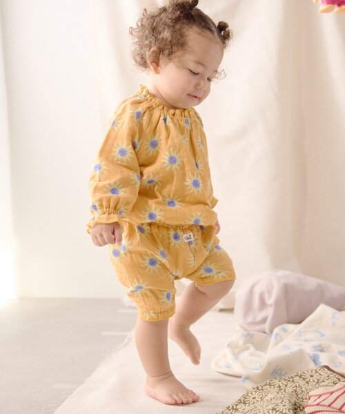 CIAOPANIC TYPY（チャオパニックティピー）の「【BABY】【Qinn】ダブルガーゼブルマ（その他パンツ・キッズ・アイボリー/ブラウン/オレンジ・80）」の14枚目の写真