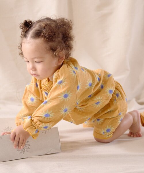 CIAOPANIC TYPY（チャオパニックティピー）の「【BABY】【Qinn】ダブルガーゼブルマ（その他パンツ・キッズ・アイボリー/ブラウン/オレンジ・80）」の13枚目の写真