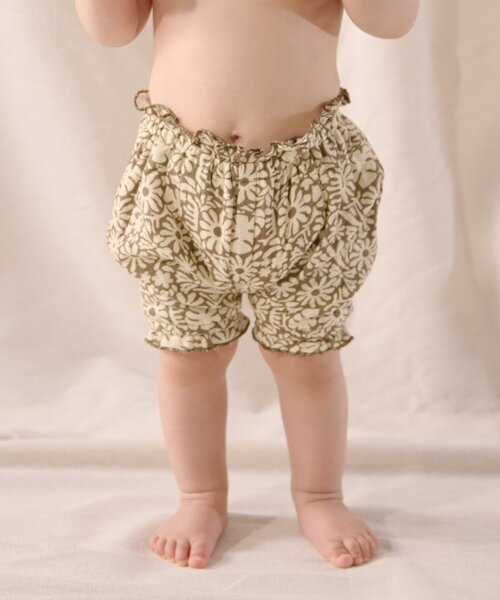 CIAOPANIC TYPY（チャオパニックティピー）の「【BABY】【Qinn】ダブルガーゼブルマ（その他パンツ・キッズ・アイボリー/ブラウン/オレンジ・80）」の9枚目の写真