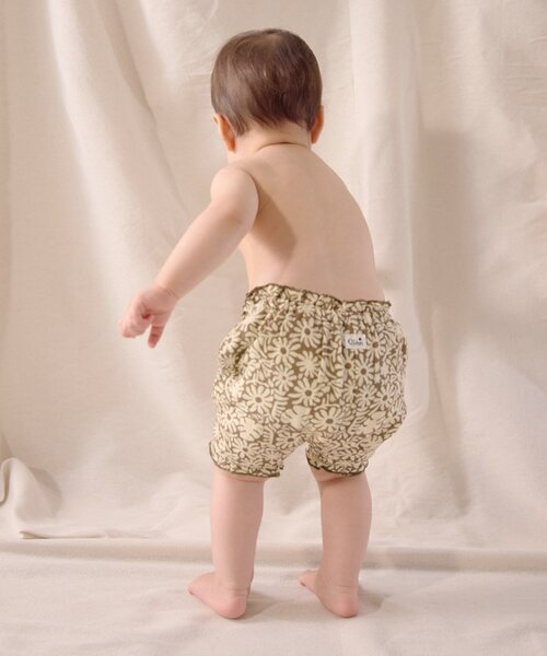 CIAOPANIC TYPY（チャオパニックティピー）の「【BABY】【Qinn】ダブルガーゼブルマ（その他パンツ・キッズ・アイボリー/ブラウン/オレンジ・80）」の8枚目の写真
