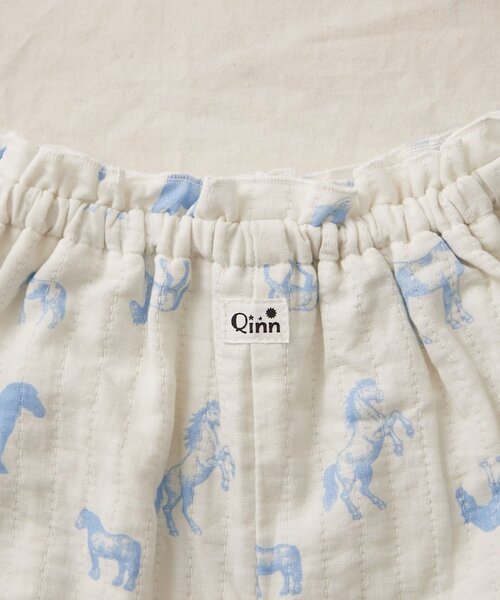 CIAOPANIC TYPY（チャオパニックティピー）の「【BABY】【Qinn】ダブルガーゼブルマ（その他パンツ・キッズ・アイボリー/ブラウン/オレンジ・80）」の5枚目の写真