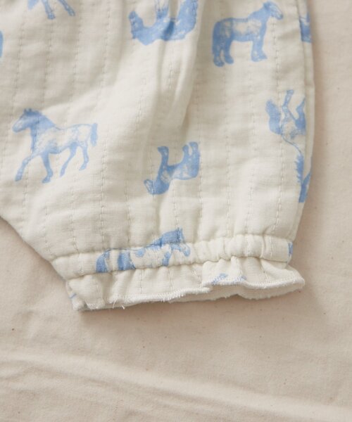 CIAOPANIC TYPY（チャオパニックティピー）の「【BABY】【Qinn】ダブルガーゼブルマ（その他パンツ・キッズ・アイボリー/ブラウン/オレンジ・80）」の4枚目の写真